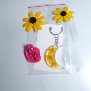 Breloczek z żywicy z jaskrami