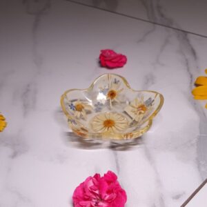 Miseczka kwiat złocień & niezapominajka