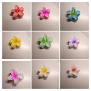 Duża spinka kwiat hawajski