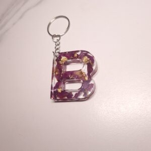 Breloczek literka róża & złoto