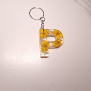Breloczek literka jaskier & złoto