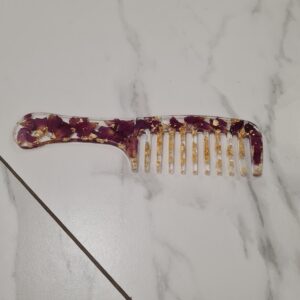 Grzebień róża & złoto